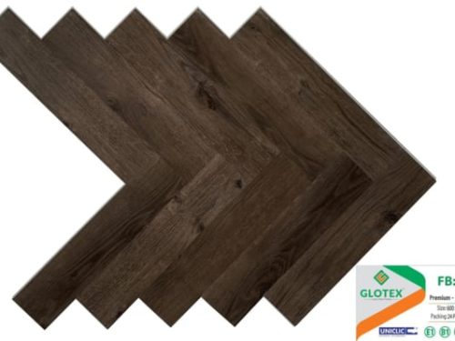 Sàn nhựa hèm khóa xương cá Glotex 4mm FB : 04
